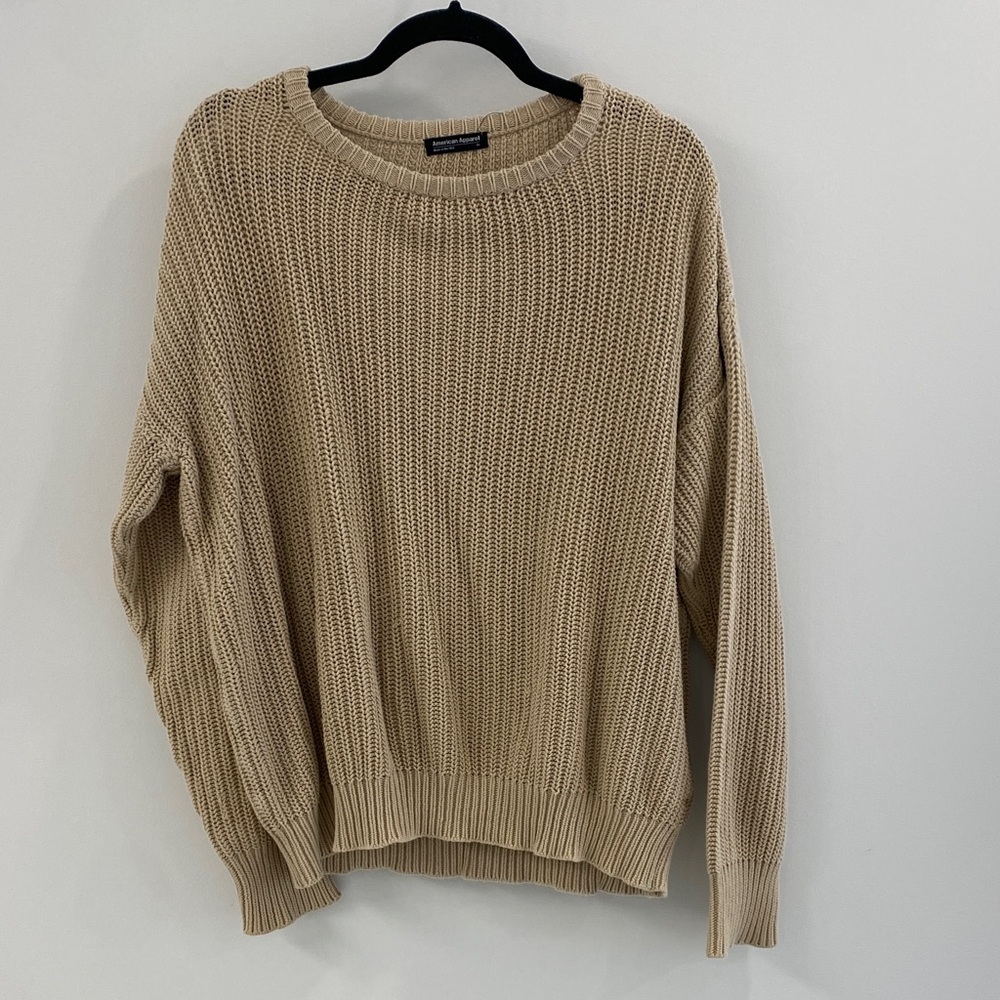 American Apparel Beige Knit - XL